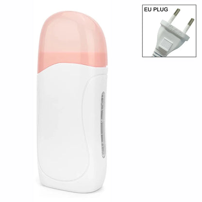 Women Home Hair Removal Kit Roll on Wax Warmer Honey Roller Wax Cartridge 100Pcs Depilatory Wax Strips Body Leg Arm Waxing Set