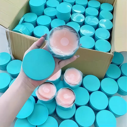 12pcs Women Invisible Nipple Cover Stickers Self-adhesive Chest Breast Petals Silicone Lift Up Paddings Reusable Patch Bra Pads