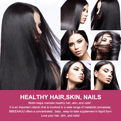 Biotin & Vitamin Gummies Maximum Potency for Healthy Hair, Skin & Nails, Hair Vitamins for Men & Women | Gluten Free