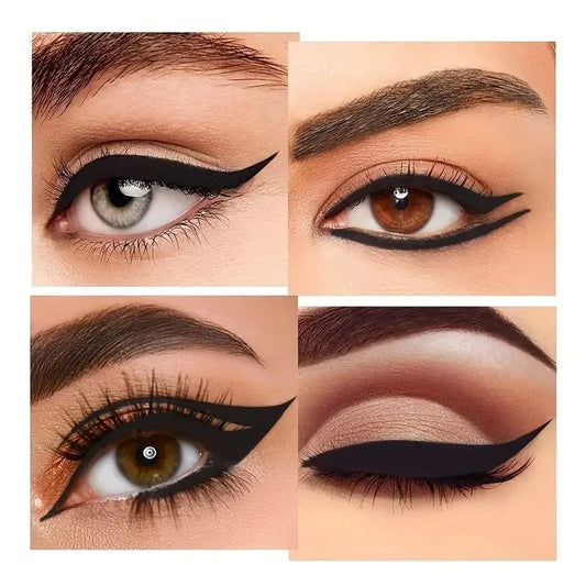 2-pack of waterproof and sweatproof eyeliners - multi-purpose design, smudge-proof and fade-resistant, beginner-friendly.
