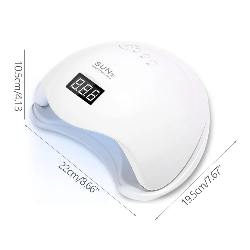 Nail Dryer Gel Nail Polish Curing LED UV Light With 4 Timers Automatic Sensor LCD Display Professional Nail Art Tools Accessorie