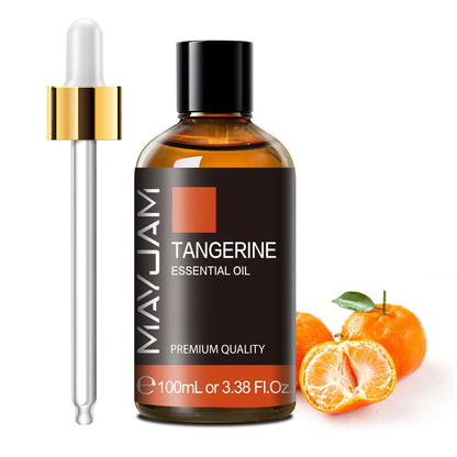 MAYJAM 100ml Pure Essential Oil with Glass Dropper, Aromatherapy Essential Oils Lavender Eucalyptus Rosemary Vanilla Aroma Oil