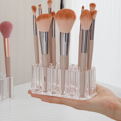 26 Holes Makeup Brush Holder Lipstick Holder Cosmetic Organizer Make up Brush Holder Storage Box Eye Brushes Display Rack Shelf