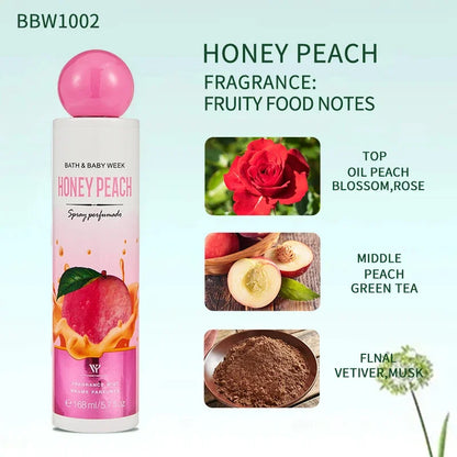 Sublime Gourmet Fragrance Mist, Unisex Fresh Berry Sweet Cookie Chocolate Cream Scent Body Spray 168ml Alluring Aroma Splash