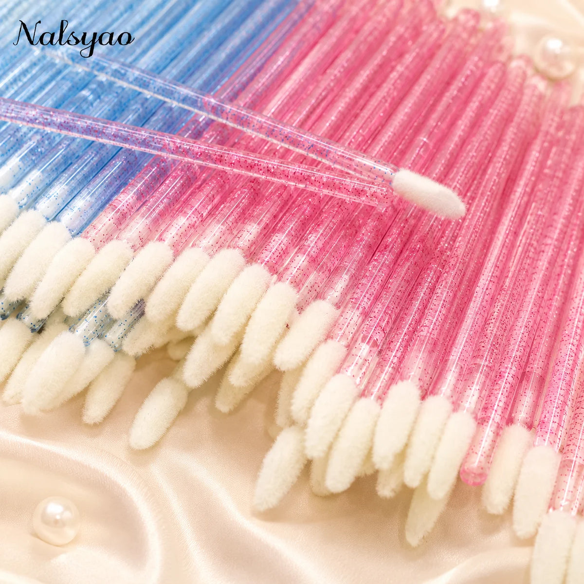 CNK 50 Pcs Disposable Lip Brush Individual Lash Removing Cleaning Mascara Applicator Makeup Brushes For Eyelash Extension Tools