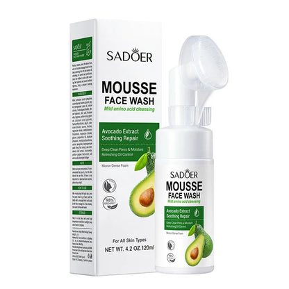 SAODER Fruits Facial Cleanser Face Wash Foam Massasge Cleansing Mossee Moisturizing Hydrating Korean Skin Care