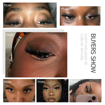 RED SIREN Full & Wispy Volume Mink Eyelashes Private Labels High Quality Eyelash Extension Effect Strip Lashes Mink Fluffy