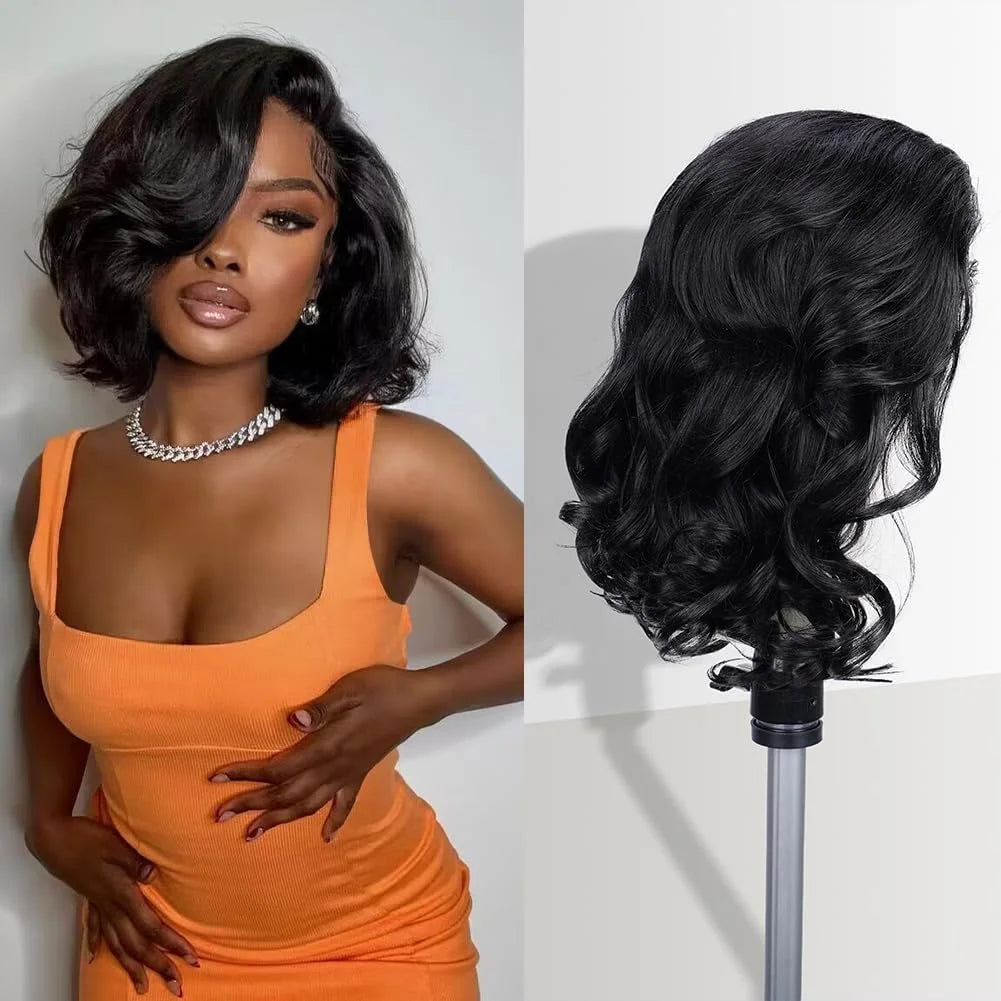 Bob Wigs Human Hair Body Wave 8-16in V Part Wigs for Black Women Upgrade U Part Human Hair Wig Glueless Lace Wigs Short Bob