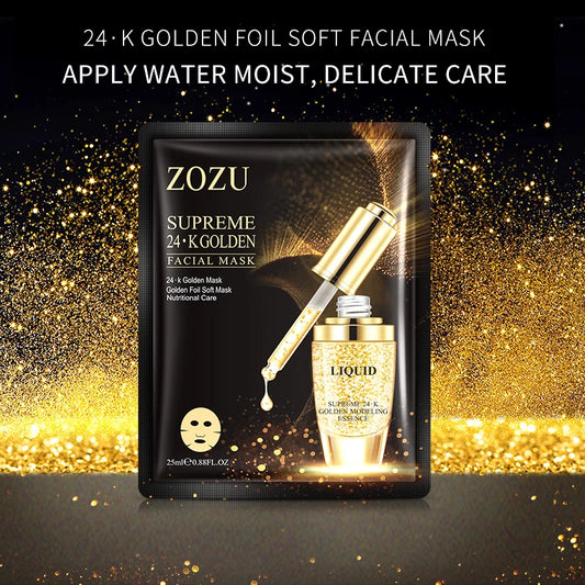 24K Golden Face Mask Anti Wrinkles Moisturizing Anti-aging Hydrating Facial Masks Face Sheet Masks Facial Skin Care Products