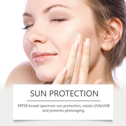 4-in-1 Foundation Liquid Makeup Hydrate Full Coverage Concealer Spf 50 Light Spectrum Sunscreen Serum Repair Moisturizing Primer