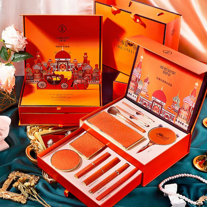 Orange Style Makeup Set Lipstick Mascara  Cosmetics Gift Set Kit Christmas New Year Gift Valentine's Day Gift
