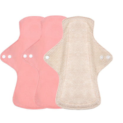 AIO Washable Incontinence Pads, Leak Proof Reusable Sanitary Pads for Women, Urine Proof Period Underwear Pads 3PCS Wholesale