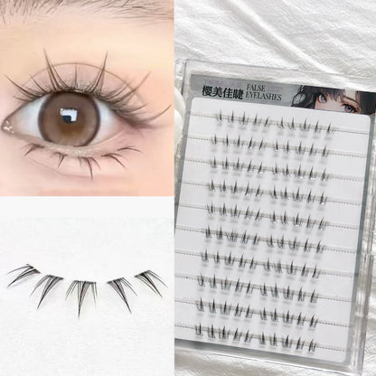 No Glue Need Sunflower Bottom Eyelashes Individual Lower Lashes Cluster Self-adhesive Natural Comic Under Eyelash Extension