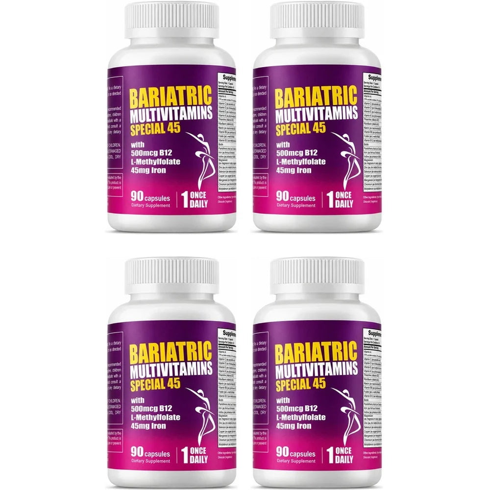 Bariatric Multivitamins Capsules, Support Nutrient Replenishment & Daily Energy for Bariatric Users, Iron Complex 90 Capsules