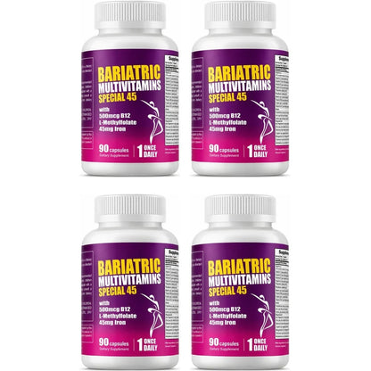 Bariatric Multivitamins Capsules, Support Nutrient Replenishment & Daily Energy for Bariatric Users, Iron Complex 90 Capsules