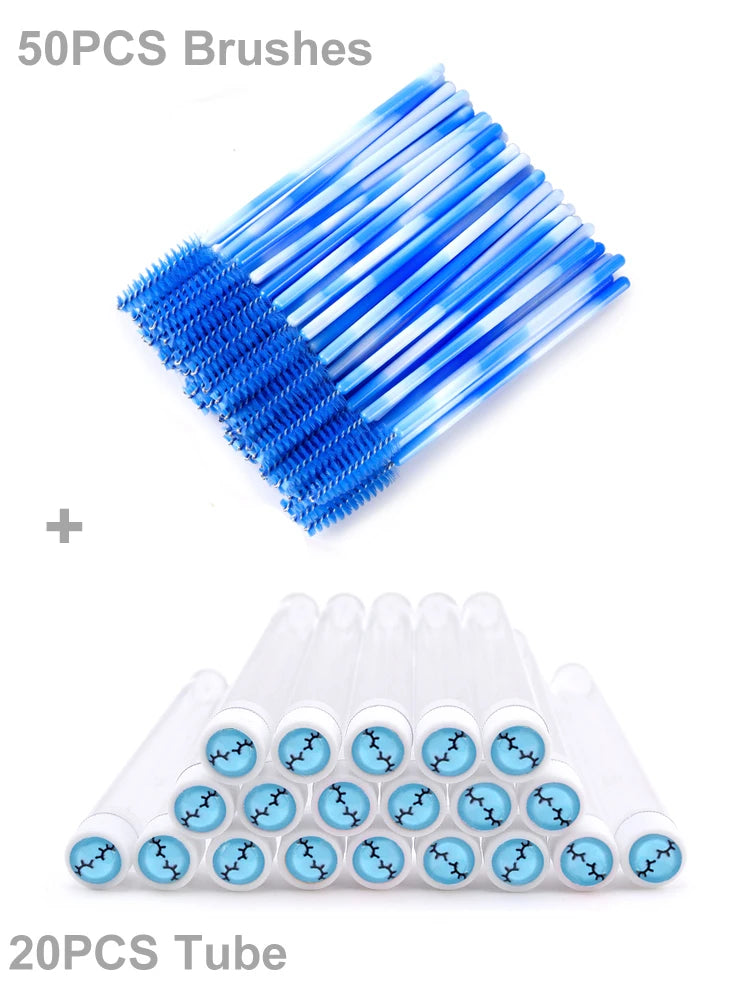 Christmas Eyelash Brush Tube Reusable Eyebrow Brushes Mascara Wand Dust-proof Cleaner Storage Cosmetics Makeup Tools
