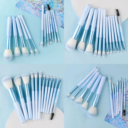 NEW 12PCS Makeup Brushes Set Soft Fluffy Eyeshadow Foundation Blush Powder Blending Christmas Gift Female Cosmetics Beauty Tools