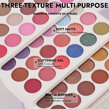 Professional Portable Travel Makeup Set for Women, All‑in‑One Integrated Makeup Palette with Built‑in Mirror for Touch‑Ups, Makeup Gift Set, Perfect Present for Girls on Valentine’s Day, Christmas & Halloween