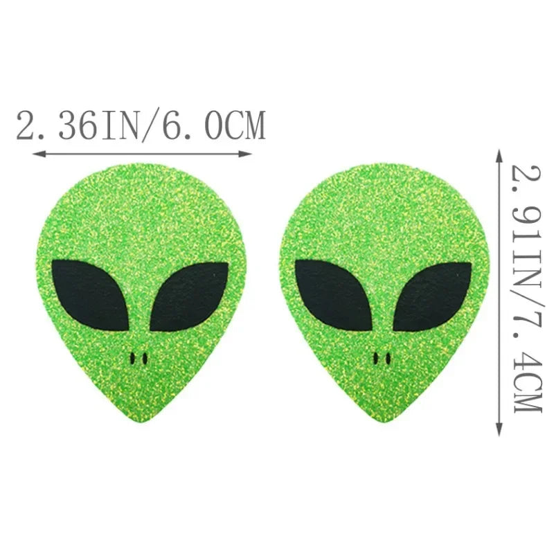 10 Pairs Invisible Disposable Breast Patch Clover Alien Women's Breast Lift Tape Chest Stickers Bar Nipple Covers