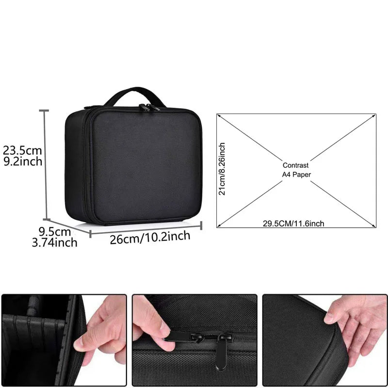 Portable Professional Makeup Case Waterproof Travel Makeup Bag Female Beauty Nail ToolBox For Women Cosmetic Organizer