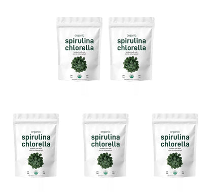 Organic Spirulina & Chlorella 720 Tablets – Broken Cell Wall, Chlorophyll Rich, Supports Daily Energy, Immunity & Vitality