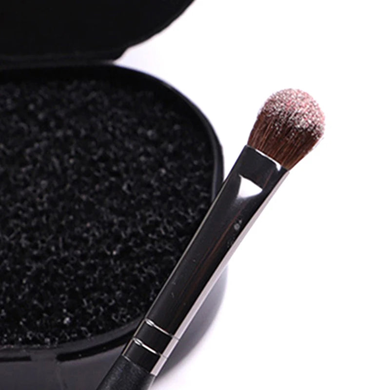 1 Pcs Makeup Brush Cleaner Sponge Remover Color Off Make Up Brushes Cleaning Mat Box Powder Brush Washing Cosmetic Clean Kits