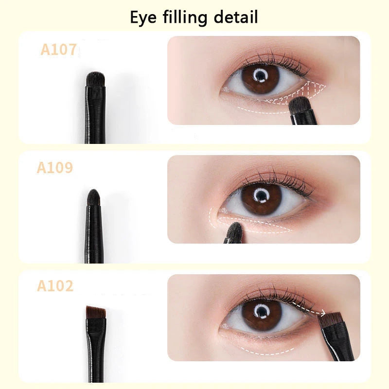 6PCS Eyes Makeup Brushes Set Professional Soft Contouring Eyeshadow Eyeliner Eyebrow Brush Women Facial Beauty Cosmetic Tool.