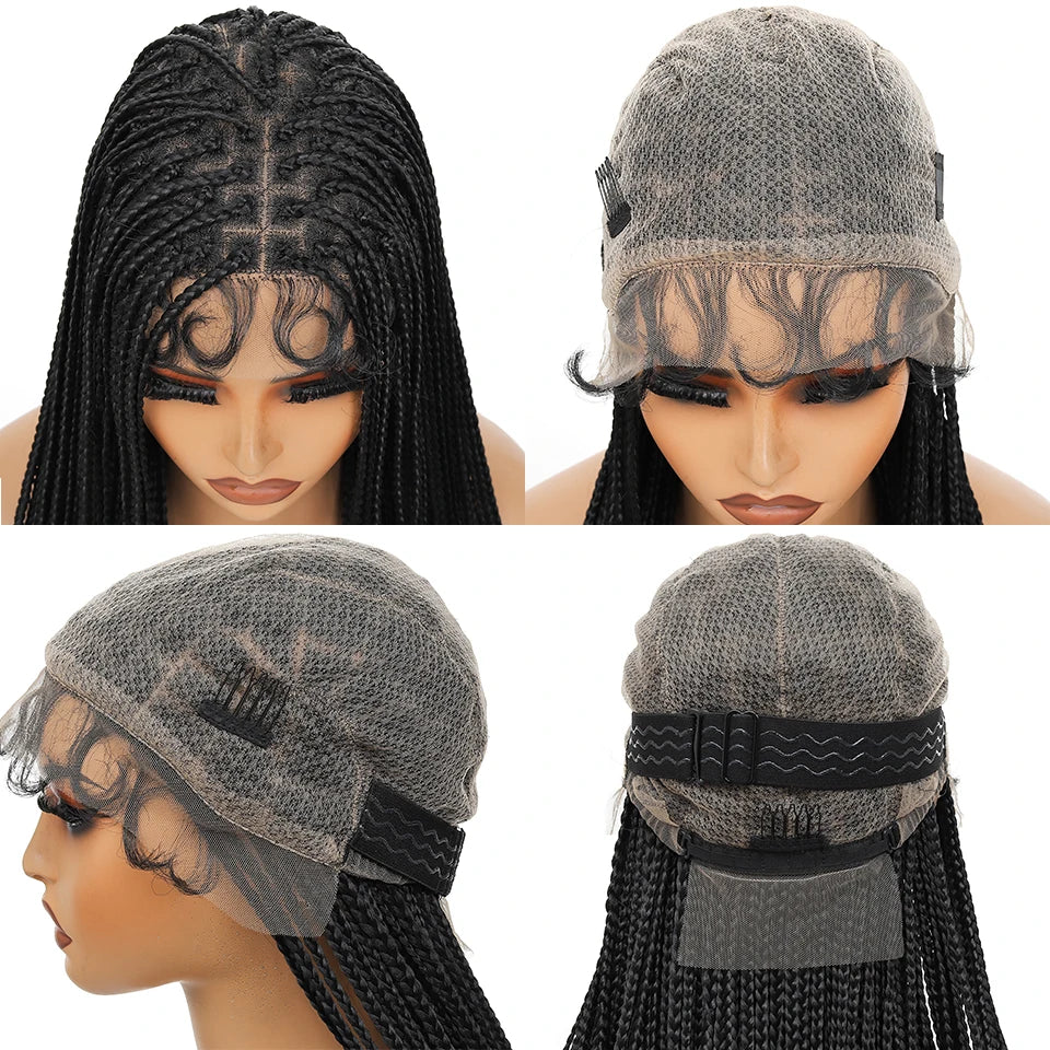 Braided Wigs Lace Front Synthetic Wig Bohemian Braided Wigs Boho Braids Wig Full Lace Braided Wigs Cheap Wigs On Sale Clearance