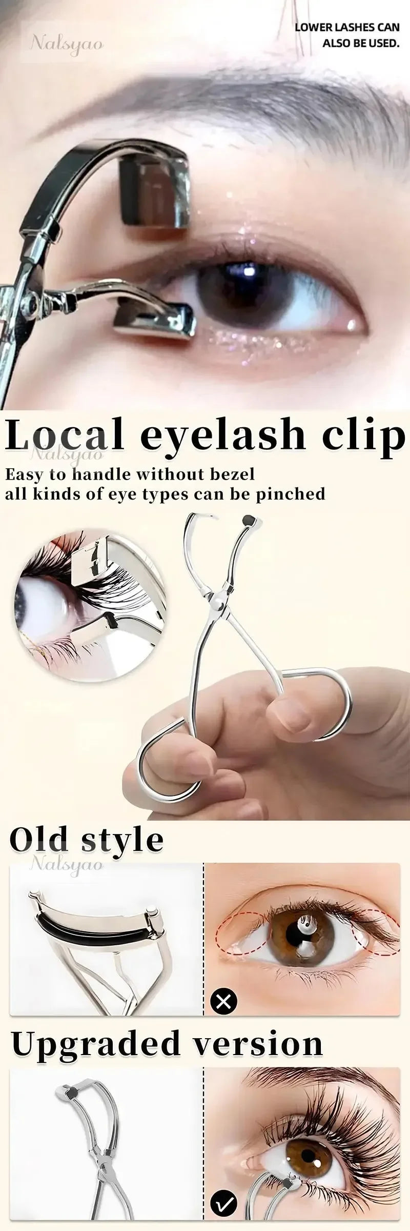 Mini Natural Curling Eyelash Curler Shaping Portable Lash Curler Beauty