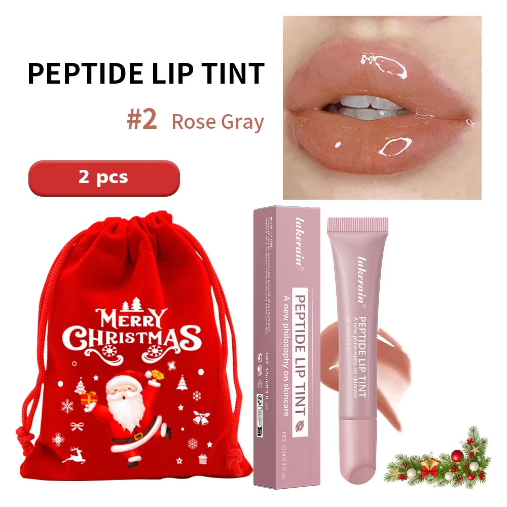Christmas Gift Hydrating Lip Gloss Glitter Plumping Lipgloss High Shine Glass Finish Nude Colors Shiny Jelly Liquid Lipstick