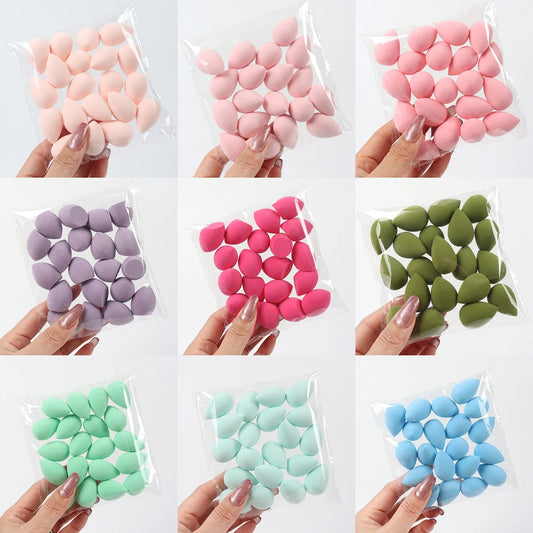 20pcs Mini Finger Puff Beauty Cosmetic Foundation Cosmetic Sponge Makeup Blender Suitable for Cream & Powder Concealer