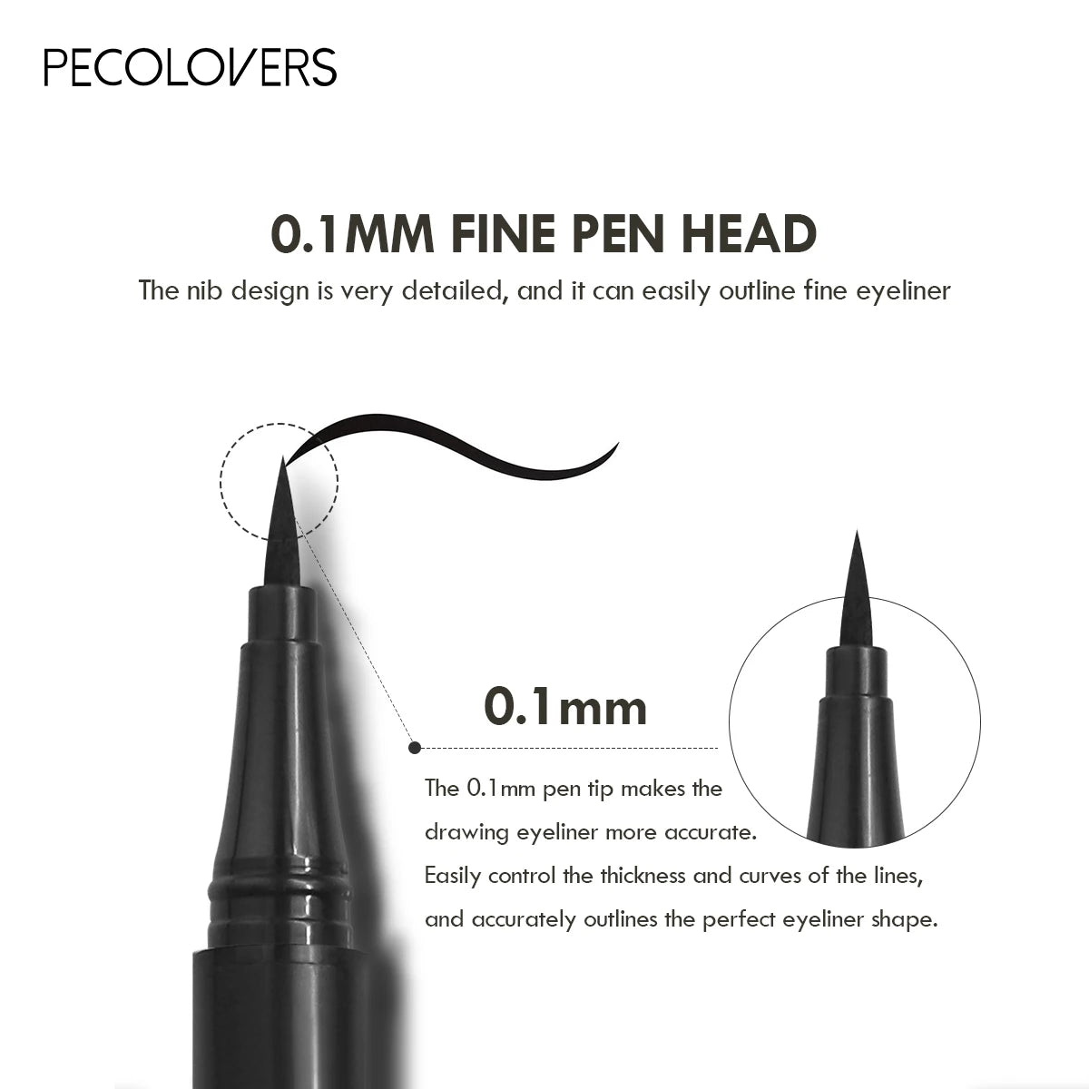 Quick-dry Eyeliner Pencil Makeup Long Lasting Smooth Matte Eye Liner Waterproof Anti Smudge Liquid Eyeliner Pen Eyes Cosmetics