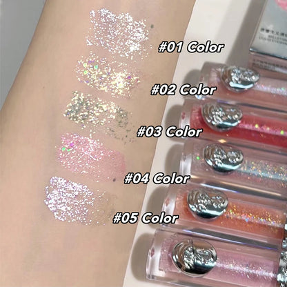 ART VALUE Glitter Liquid Eyeshadow Pearly Shimmer Highlighter Lasting Fine Shiny Pink Eyeshadow Charming Eye Makeup Illuminator