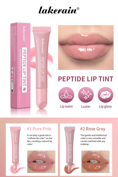 Christmas Gift Hydrating Lip Gloss Glitter Plumping Lipgloss High Shine Glass Finish Nude Colors Shiny Jelly Liquid Lipstick