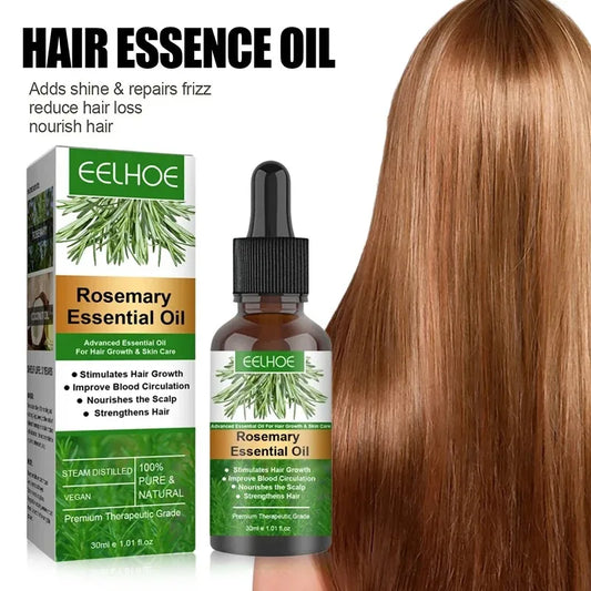 Rosemary Hair Growth Oil Natural Hair Care Serum Anti Hair Loss Scalp Treatment Repair Damaged Hair Stimulate Hair Follicles Thi