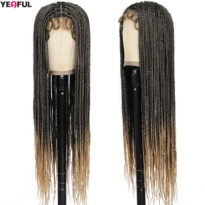 Braided Wigs Lace Front Synthetic Wig Bohemian Braided Wigs Boho Braids Wig Full Lace Braided Wigs Cheap Wigs On Sale Clearance