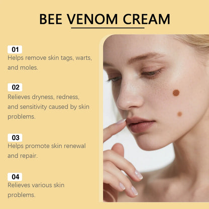 Bee Venom Skin Restoration Cream Lift Tightenes Sagging Fade Freckle Melanin Anti Cellulite Day & Night Body Massage Moisturizer