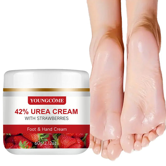 42% urea strawberry hand and foot cream,moisturizes andsmooths your hands and feet,suitable for men and women of all skin types