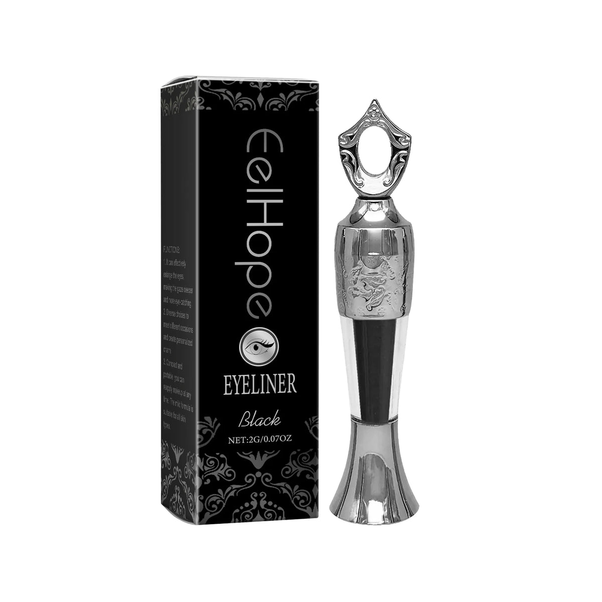 Waterproof Eyeliner Pencil Long-Lasting Smudge Proof Quick Dry Rich Color Sensitive Skin Sweatproof Safe Portable Silky Eyeliner