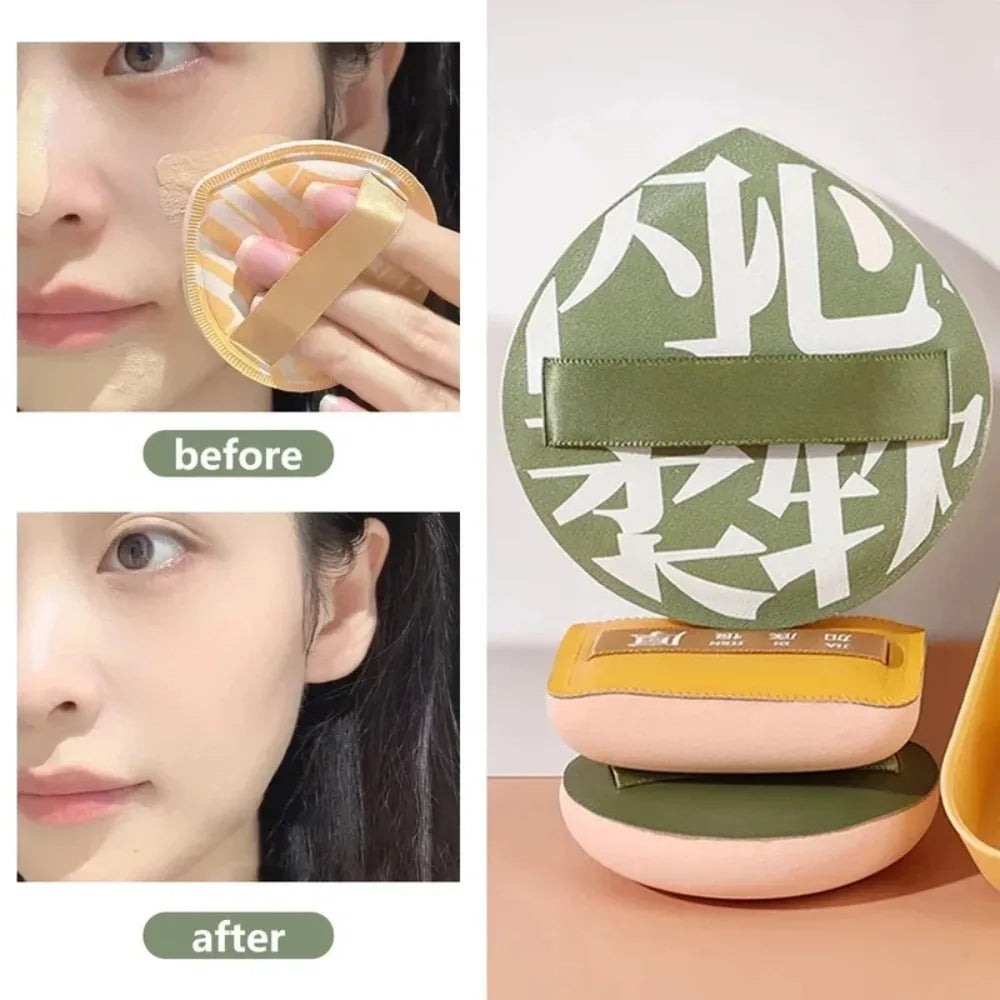2026 Super Thick Soft Makeup Puffs Large Cotton Velvet Powder Puff Liquid Foundation Sponge Cosmetics Tools Wet Dry Use Puff