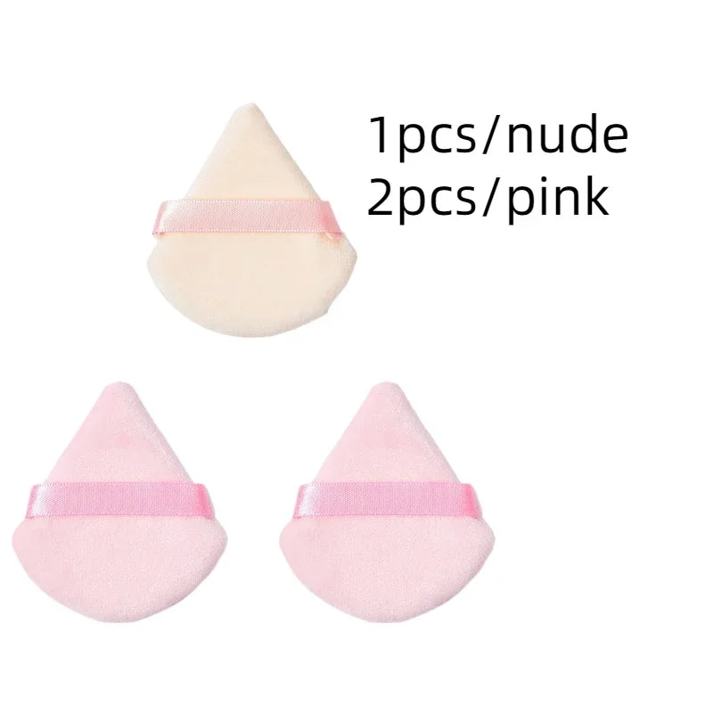 Colorful Triangle Makeup Puff Cosmetic Powder Pufff Makeup Sponge Puff Dry Use Women Smooth Beauty Washable Face Makeup Tool New