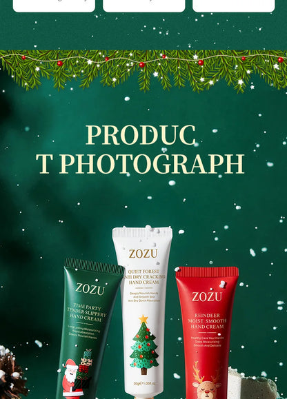 5pcs/Set Christmas Gifts Hand Cream Sets Moisturizing Refreshing Handcream Nourishing Beauty Hands Creams Skin Care Products