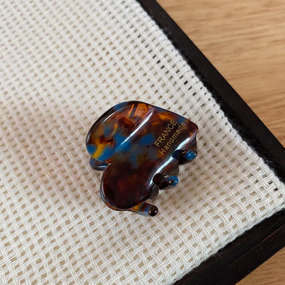 3.5CM Elegant France Acetate Leopard Hair Claw Small Size Sweet Style Hair Clip Shark Clip Women Hair Accessories Headwear