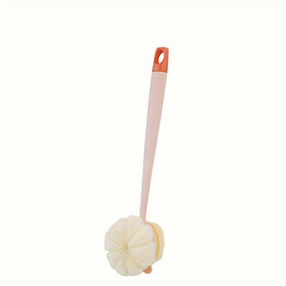 Long Handle Bath Brush Double-Sided Scrubbing Shower Towel Back Scraper Detachable Strong Bath Soft Bristle Washing Brush