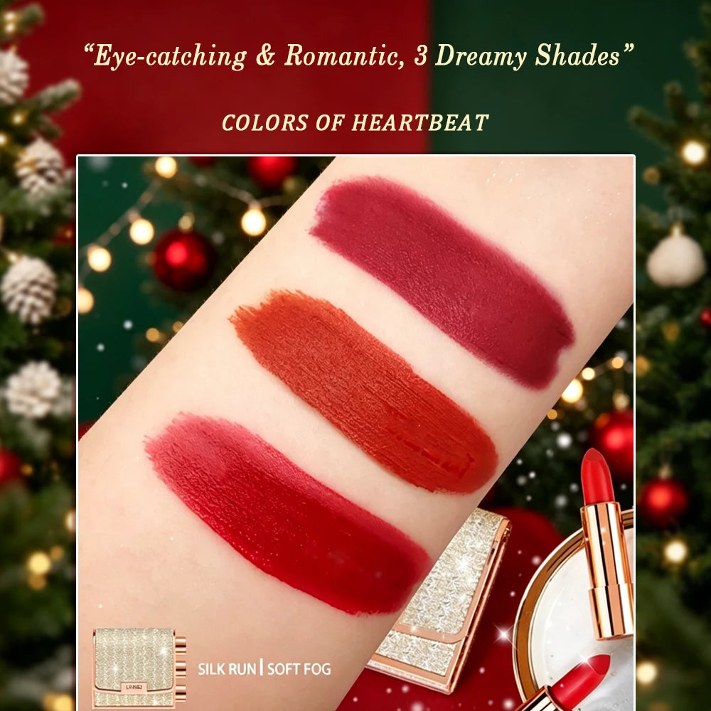 Christmas matte lip gloss set,waterproof and easy to apply,long-lasting and natural,the top choice for gifting,Christmas gift