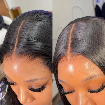 Straight 13x4 Short Bob Remy Hair HD Transparent Lace Full Lace Frontal Wigs 100% Human Hair For Women 4x4 5x5 Lace Closure Wig