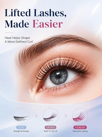 Electric Eyelash Curler Heated Eyelash Curler Rechargeable Eyelash Curler Dual Temperature Fast Heating Portable Makeup Tool
