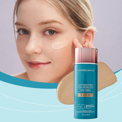 SPF 50 Tinted Moisturizer Self Tanning Lotion 55ml Natural Sun Kissed Glow Even Skin Tone Lightweight Non Irritating