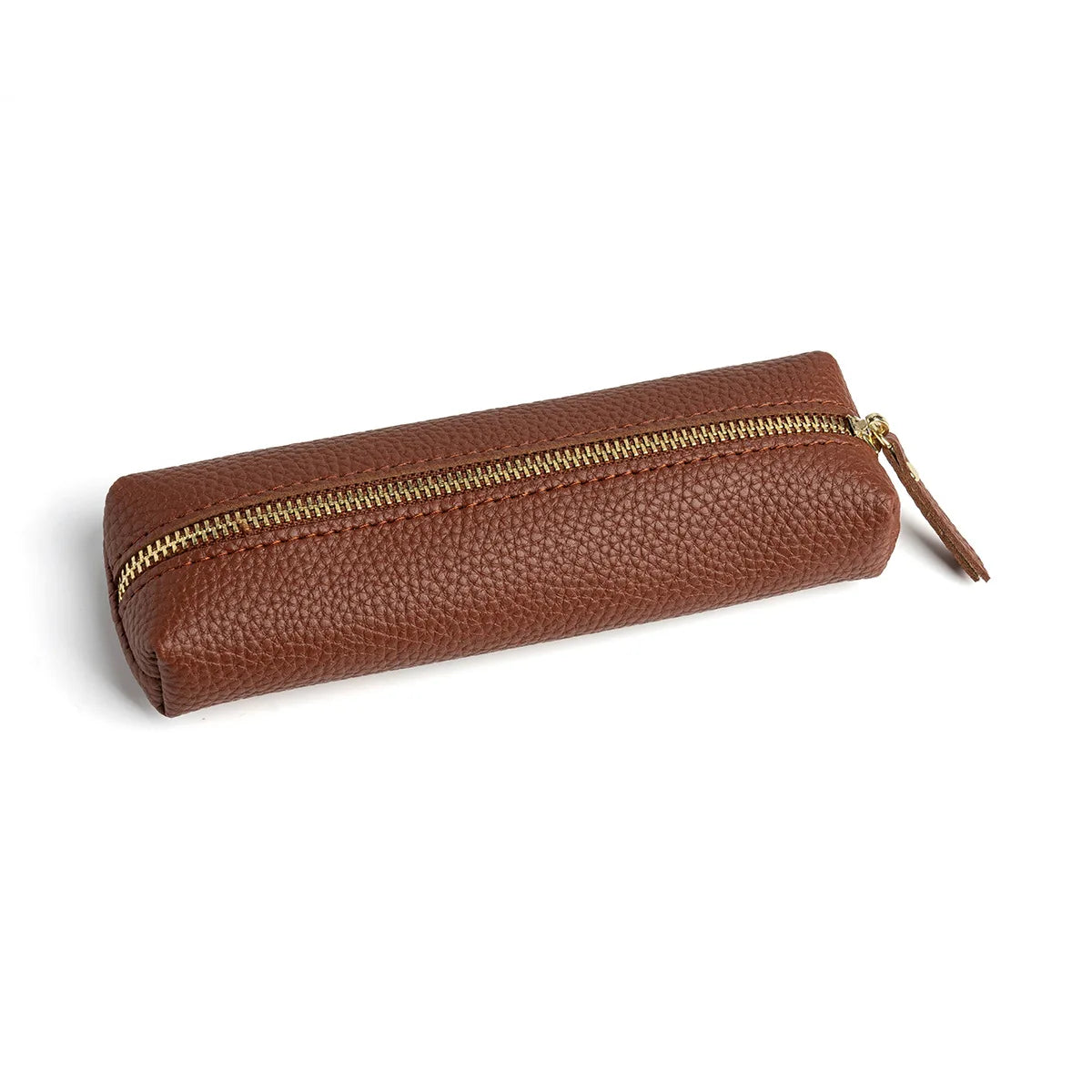 Travel Luxury PU Leather Engrave Name Cosmetic Bag Zipper Fashion Small Make Up Bag Business Pen Pouch Versatile Storage Bags