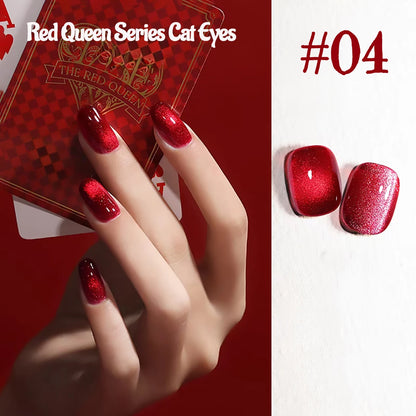MN 12ML 1-21PCS Hot Selling Red through Half the Sky Cat Eye Nail Polish New Whitening Glass Bead Cat Eye Nail Polish Nail Art